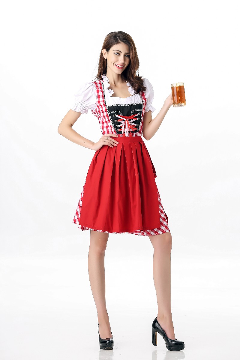 F1652 Red Beer Beauty Oktoberfest Womens Costume